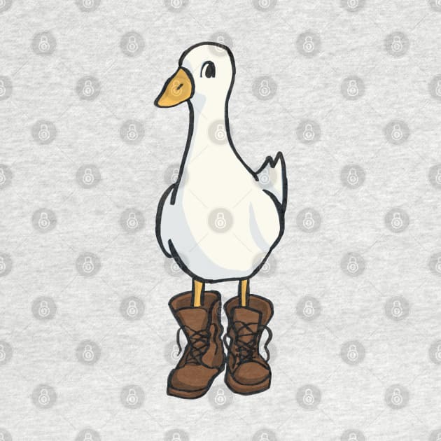 Goose in Boots by danyellysdoodles